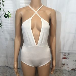 NEGOTIABLE...Boohoo white/cream bodysuit